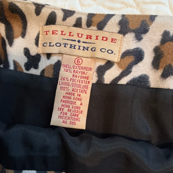 Lined Leopard Skirt, very soft faux fur - Picture 4 of 4